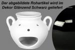 Duftlampe glänzend schwarz