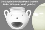 Duftlampe glänzend weiß