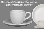 Espresso komplett matt weiß