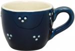 Espresso-Tasse blau 3 Punkt