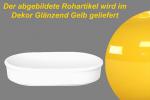 Fischbüchse oval glänzend gelb