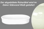 Fischbüchse oval glänzend weiß