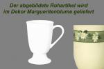 Fußtasse Dekor Margueritenblume