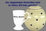 Fußtasse mit Schrift Elli blau