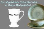 Fußtasse mit Schrift Mint