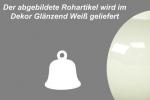 Glocke 5,0cm glänzend weiß