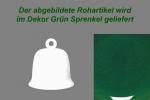 Glocke mittel grün Sprenkel