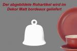 Glocke mittel matt bordeaux