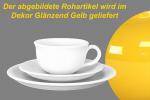 Kaffeegedeck glänzend gelb