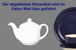 Kaffeekanne 0,4 l matt blau