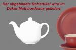 Kaffeekanne 0,4 l matt bordeaux