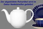 Kaffeekanne 1,3 Liter blau Nadelstreifen