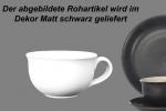 Kaffeeobertasse matt schwarz