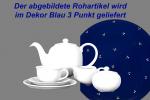 Kaffeeservice 15-teilig blau 3 Punkt