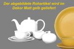 Kaffeeservice 15-teilig matt gelb