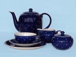 Coffee service 15 pieces Blue 1 point