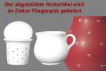 Mollytasse mit Sieb und Deckel Fliegenpilz