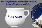 Mollytasse mit Schrift Diagonale