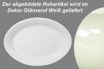 Platte 29 oval glänzend weiß