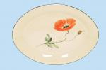 Platte 29 oval Mohn