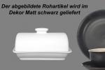 Rollenbutterdose matt schwarz