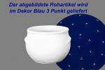 Schmalztopf 150 ml blau 3 Punkt