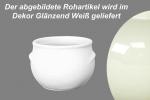 Schmalztopf 150 ml glänzend weiß