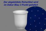 Schnapsbecher blau 3 Punkt