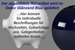 Sparschwein groß glänzend blau