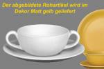 Suppentasse komplett matt gelb