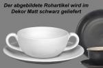 Suppentasse komplett matt schwarz