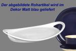 Tablett 25 oval matt blau