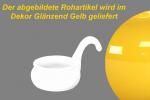 Teelicht mit Henkel glänzend gelb