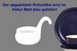 Teelicht mit Henkel matt blau