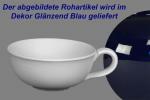 Teeschale glänzend blau