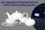 Teeservice 15-teilig glänzend blau