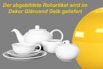 Teeservice 15-teilig glänzend gelb