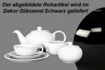 Teeservice 15-teilig glänzend schwarz