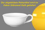 Teetasse Roxi groß glänzend gelb