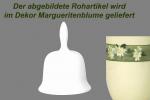 Tischglocke groß Dekor Margueritenblume