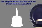 Tischglocke klein matt blau